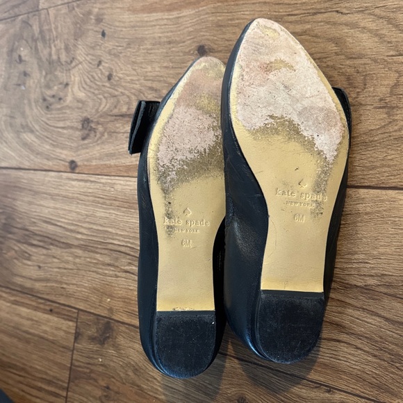 Kate Spade Black Bow Flats - Picture 3 of 3